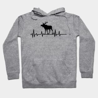 moose hertbeat ,moose lovers Hoodie